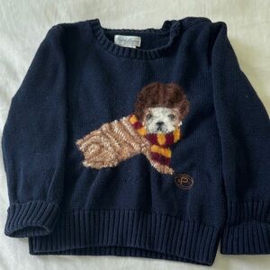 Ralph Lauren Navy Dog Sweater